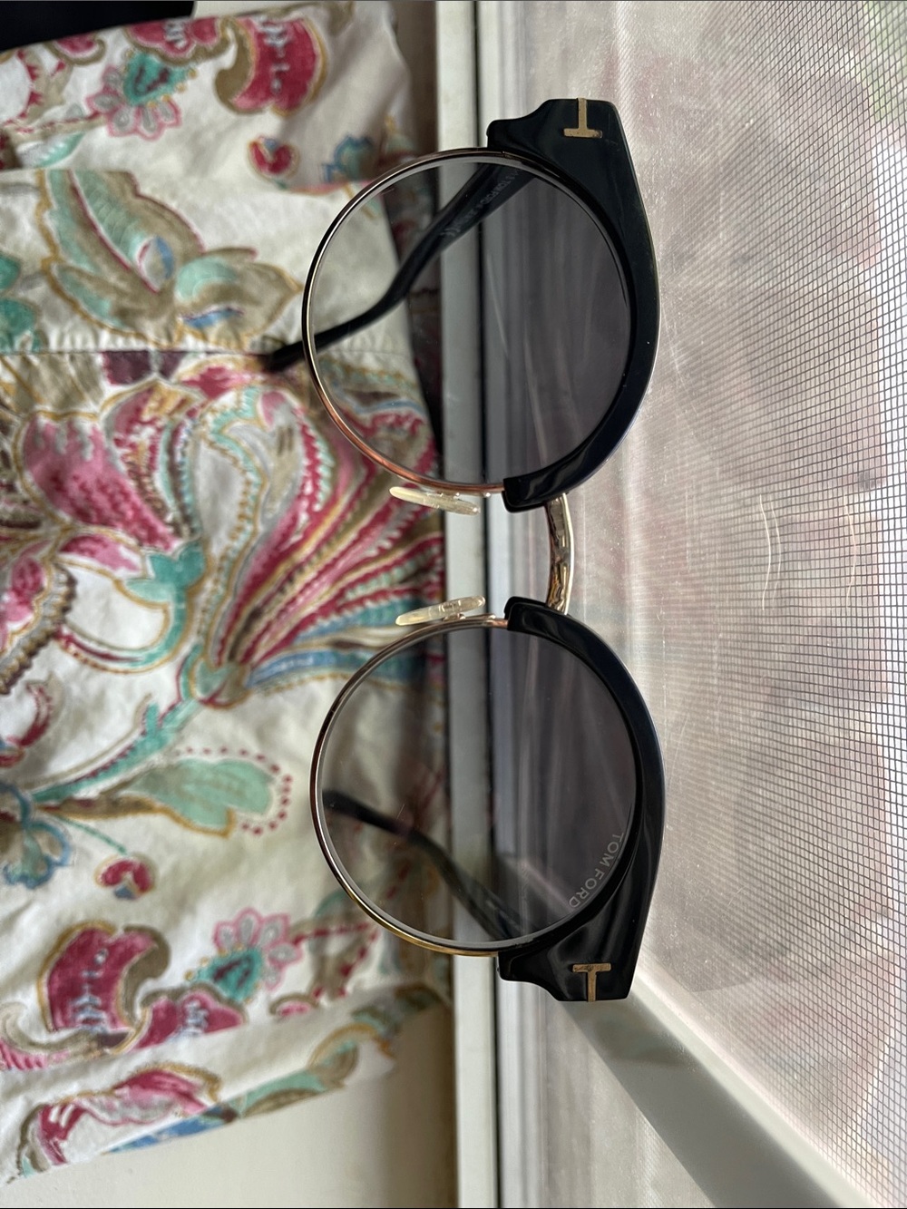 Tom Ford Black Frame Sunglasses with Gradient Lenses